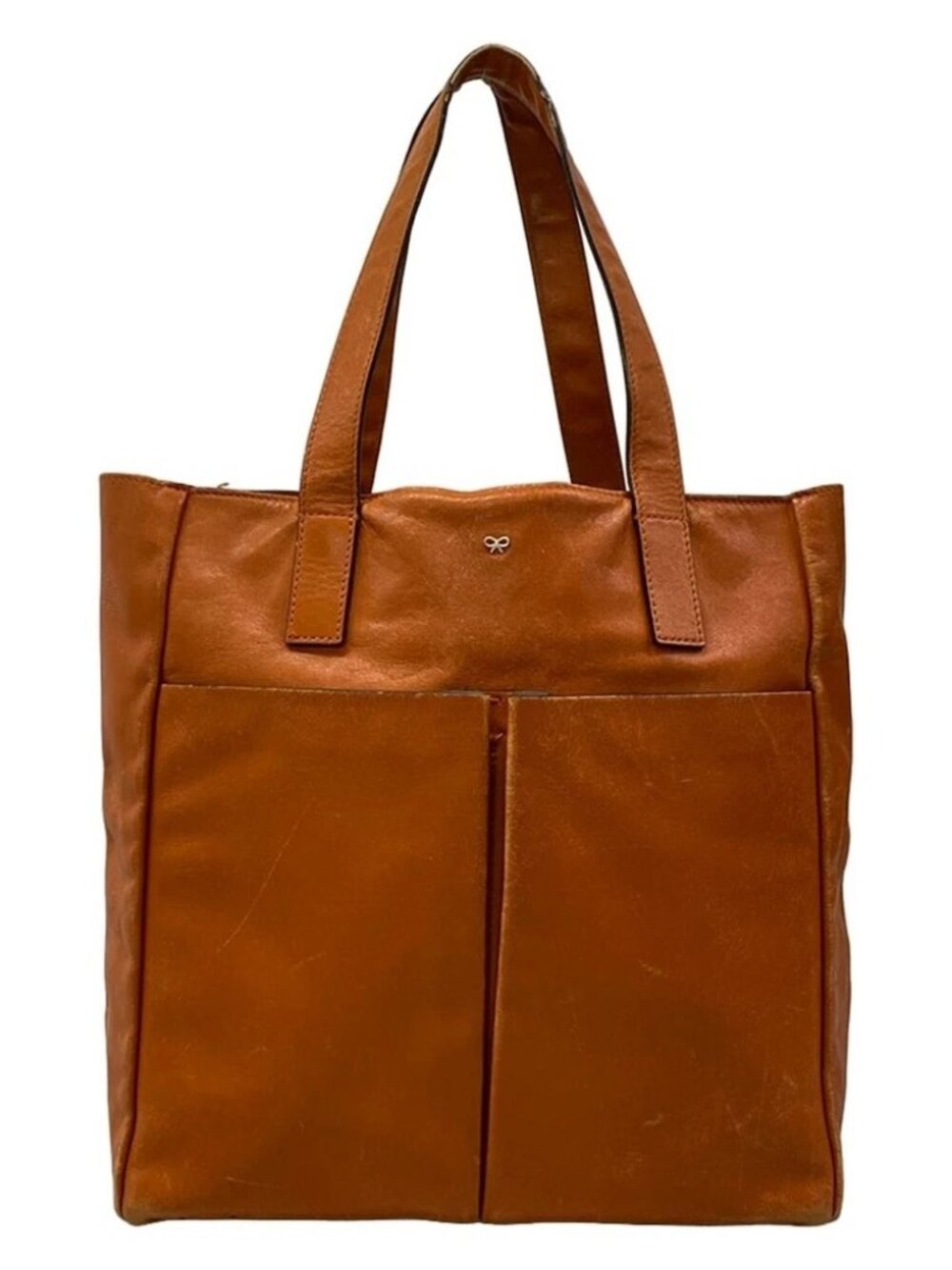 Anya Hindmarch Nevis Brown Leather Tote Bag